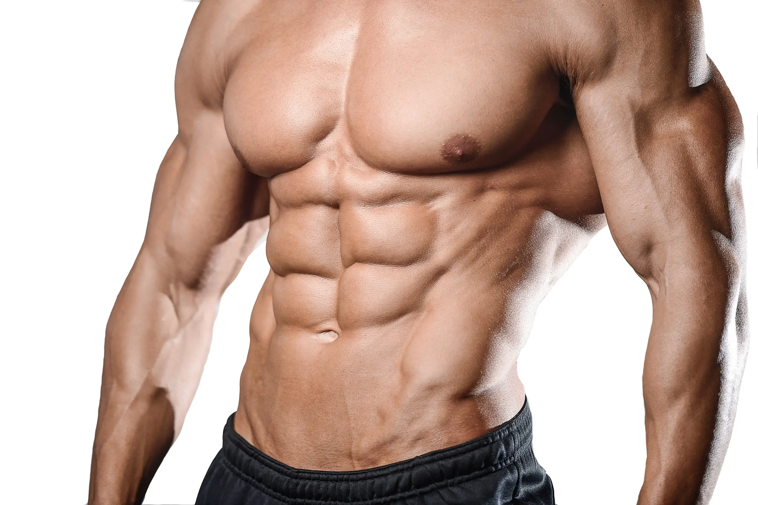 Man with six pack bulking up scaled