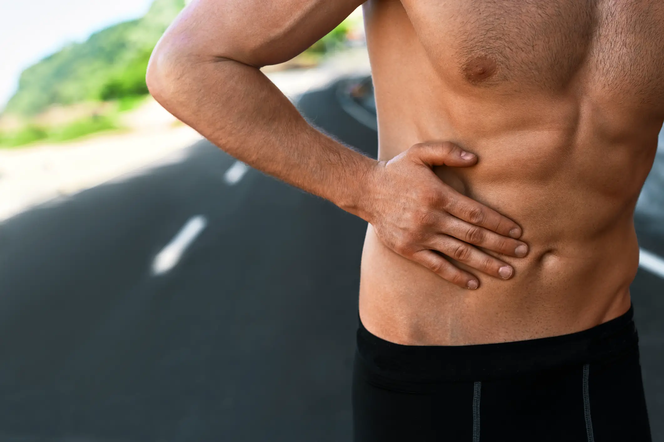 Over training can lead to pain in your stomach and your abs